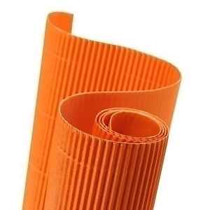 CANSON Cartón ondulado, 300 g, rollo, 0,5x0,7 m, Naranja, Paquete de 10