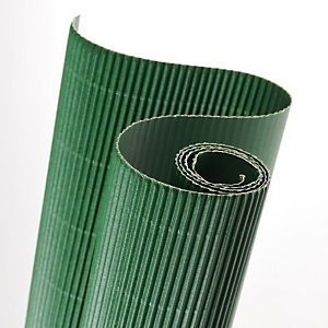 CANSON Cartón ondulado, 300 g, rollo, 0,5x0,7 m, Verde Selva, Paquete de 10