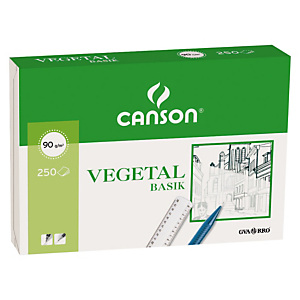 Canson Papel vegetal A4 90 gr/m2 250 hojas 