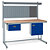 Cantilever square workbench kit, single cupboard, single drawer - 1