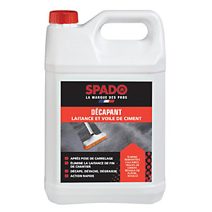 Décapant laitance et voile de ciment pour sols Spado Pro 5 L