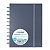 CARCHIVO Ingeniox Cuaderno de hojas reinsertables, personalizables, A4, cuadriculado 5x5 mm, 100 hojas, con discos extraíbles de 30 mm, tapa de polipropileno, con goma de cierre, gris - 1