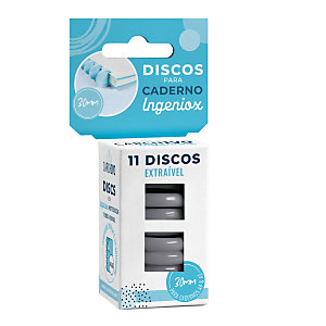 CARCHIVO Ingeniox Discos para cuaderno Ingeniox, caja de 11 discos, Gris