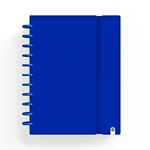 CARCHIVO Ingeniox Intense Cuaderno de hojas reinsertables, personalizables, A4, cuadriculado 5 x 5 mm, 80 hojas, con discos extraíbles de 30 mm, tapa de polipropileno Foam, con goma de cierre, azul oscuro CARCHIVO Ingeniox Intense Cuaderno de hojas reinsertables, personalizables, A4, cuadriculado 5 x 5 mm, 80 hojas, con discos extraíbles de 30 mm, tapa de polipropileno Foam, con goma de cierre, azul oscuro