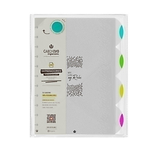 CARCHIVO Ingeniox Separadores para cuaderno de hojas reinsertables Ingeniox, Neón, polipropileno extra fuerte, A4, 4 pestañas, 11 taladros CARCHIVO Ingeniox Separadores para cuaderno de hojas reinsertables Ingeniox, Neón, polipropileno extra fuerte, A4, 4 pestañas, 11 taladros