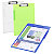 CARCHIVO Tabla de pinza portapapeles Folio con bolsa canguro en polipropileno rígido colores surtidos - 1