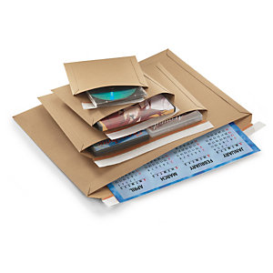 Cardboard envelopes with long edge opening