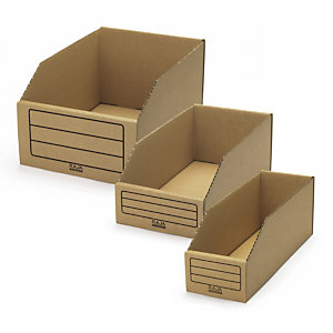 Cardboard storage bin kit