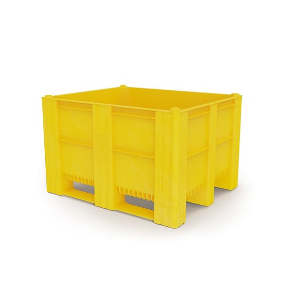 Cargopallet rosso tre travette 1200 x 800 x 740 mm carico 700 kg - 2