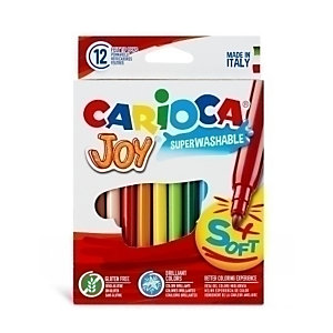 CARIOCA Joy Rotulador, punta de fibra, estuche de 12 unidades, colores surtidos