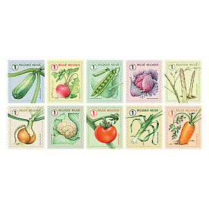 Carnet de 50 timbres Légumes