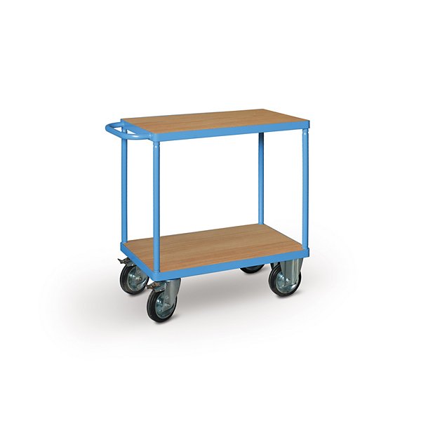 Carrello con ripiani in legno - 2