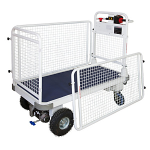 Carrello elettrico con sponde portata 500 kg Carrello elettrico con sponde portata 500 kg