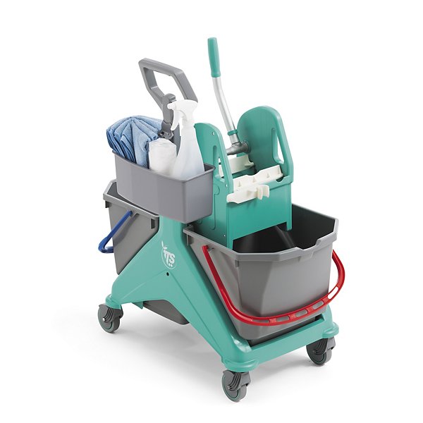 Carrello per pulizie con maniglia e doppio secchio Nickita TEC - 5
