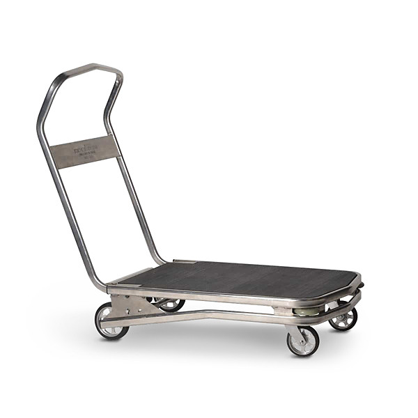 Carrello pieghevole in acciaio con pianale capacità 400 kg - 1