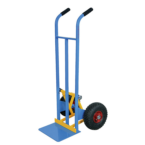 Carrello portacasse con scaricafacile ruote pneumatiche portata 200 kg
