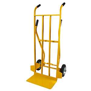 Carrello portapacchi doppia impugnatura ruote gommate portata 250 kg Carrello portapacchi doppia impugnatura ruote gommate portata 250 kg