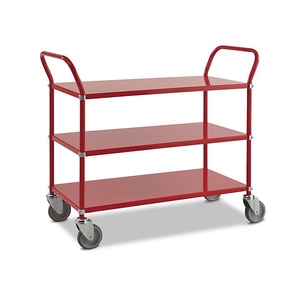 Carrello portatutto bianco 3 ripiani 4 ruote girevoli 1080 x 480 x 940 mm portata 250 kg - 10
