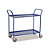 Carrello portatutto blu 2 ripiani 4 ruote girevoli 1080 x 480 x 940 mm portata 250 kg - 1