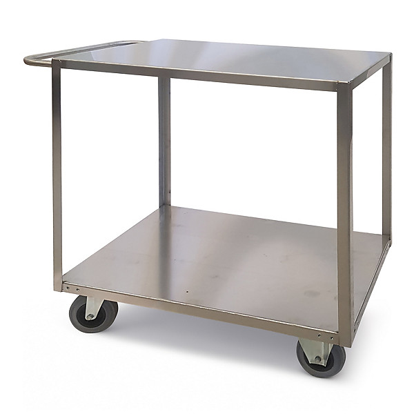 Carrello portatutto grande a 2 Piani in acciaio inox AISI 304 - 1