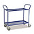 Carrello portatutto verde 2 ripiani 4 ruote girevoli 2 con freno 1080 x 480 x 940 mm portata 250 kg - 2