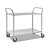 Carrello portatutto verde 2 ripiani 4 ruote girevoli 2 con freno 1080 x 480 x 940 mm portata 250 kg - 4