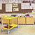 Carrello portatutto verde 2 ripiani 4 ruote girevoli 2 con freno 1080 x 480 x 940 mm portata 250 kg - 6