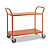 Carrello portatutto verde 2 ripiani 4 ruote girevoli 2 con freno 1080 x 480 x 940 mm portata 250 kg - 9