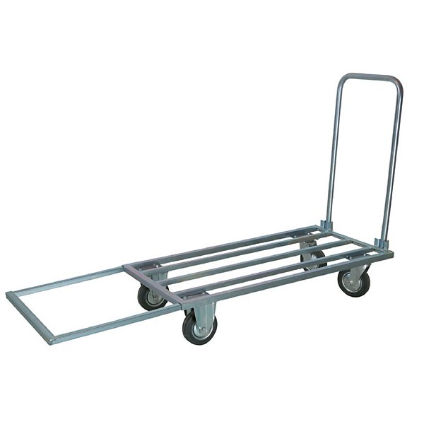 Carrello zincato con pianale allungabile 50x75cm - 2