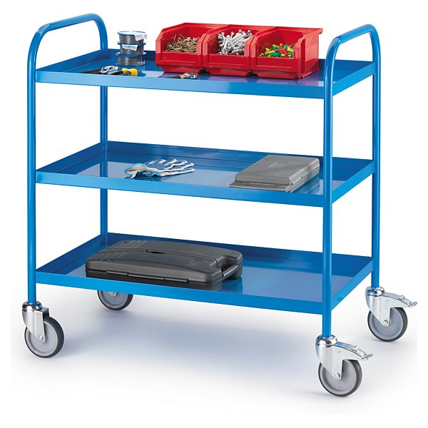 Carro de metal con bandejas - 2