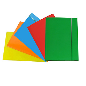 CART. GARDA Cartellina con elastico - cartone plastificato - 3 lembi - 17x25 cm - colori assortiti - Cartotecnica del Garda CART. GARDA Cartellina con elastico - cartone plastificato - 3 lembi - 17x25 cm - colori assortiti - Cartotecnica del Garda