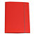 CART. GARDA Cartellina con elastico - cartone plastificato - 3 lembi - 25x34 cm - rosso - Cartotecnica del Garda - 1