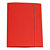 CART. GARDA Cartellina con elastico - cartone plastificato - 3 lembi - 25x34 cm - rosso - Cartotecnica del Garda - 2