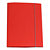 CART. GARDA Cartellina con elastico - cartone plastificato - 3 lembi - 25x34 cm - rosso - Cartotecnica del Garda - 3