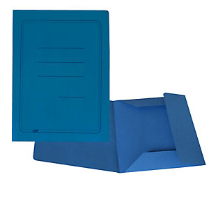 CART. GARDA Cartelline 3 lembi - con stampa - cartoncino Manilla 200 gr - 25x33 cm -  azzurro - Cartotecnica del Garda - conf. 50 pezzi