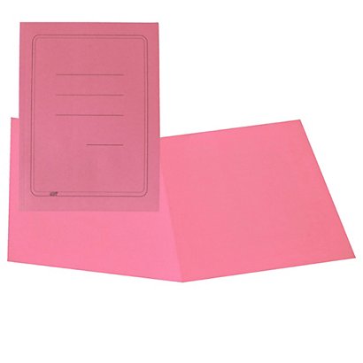 CART. GARDA Cartelline semplici - con stampa - cartoncino Manilla 145 gr - 25x34 cm - rosa - Cartotecnica del Garda - conf. 100 pezzi - 1