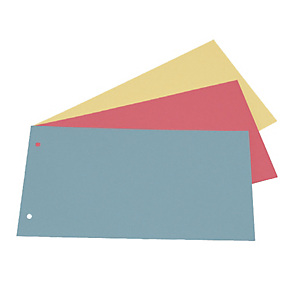 CART. GARDA Separatori - cartoncino Manilla 200 gr - 12,5 x 23 cm - rosso - Cartotecnica del Garda - conf. 200 pezzi