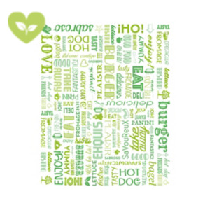 Carta monouso antigrasso, Carta pergamena, 28 x 34 cm, Design Parole (confezione 1.000 fogli) Carta monouso antigrasso, Carta pergamena, 28 x 34 cm, Design Parole (confezione 1.000 fogli)