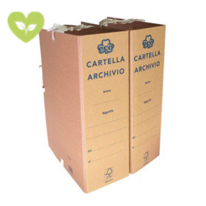 Cartella archivio con lacci incollati Eco, 25x35x d.so 12 cm (confezione 25 pezzi)