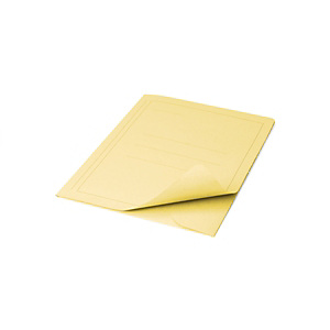Cartellina a 3 lembi, 25,4 x 33,4 cm, Con stampa, Cartoncino manilla riciclato al 100%, Giallo (confezione 50 pezzi) Cartellina a 3 lembi, 25,4 x 33,4 cm, Con stampa, Cartoncino manilla riciclato al 100%, Giallo (confezione 50 pezzi)
