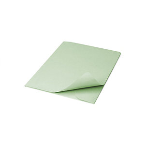 Cartellina a 3 lembi, 25,4 x 33,4 cm, Senza stampa, Cartoncino manilla riciclato al 100%, Verde (confezione 50 pezzi)