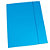 Cartellina a 3 lembi con elastico - Azzurro (confezione 10 pezzi) - 1