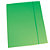 Cartellina a 3 lembi con elastico - Verde chiaro (confezione 10 pezzi) - 1