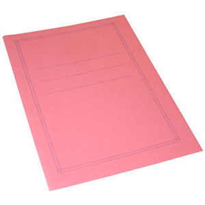 Cartellina semplice, Con stampa, 24,4 x 34 cm, Cartoncino manilla riciclato al 100%, Rosso fragola (confezione 100 pezzi)