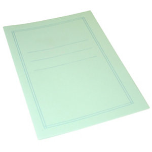 Cartellina semplice, Con stampa, 24,4 x 34 cm, Cartoncino manilla riciclato al 100%, Verde (confezione 100 pezzi)