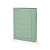 Cartellina semplice con stampa, 24,5 x 34 cm, Cartoncino manilla riciclato 190 g/m², Verde (confezione 100 pezzi) - 1