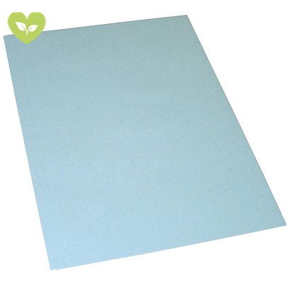 Cartellina semplice senza stampa, 24,5 x 34 cm, Cartoncino manilla riciclato 190 g/m², Azzurro (confezione 100 pezzi)
