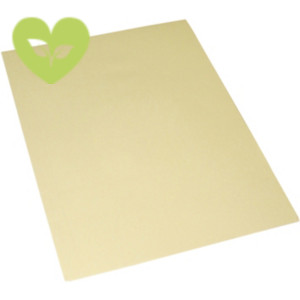 Cartellina semplice senza stampa, 24,5 x 34 cm, Cartoncino manilla riciclato 190 g/m², Giallo (confezione 100 pezzi)