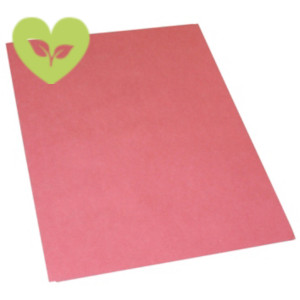 Cartellina semplice senza stampa, 24,5 x 34 cm, Cartoncino manilla riciclato 190 g/m², Rosso (confezione 100 pezzi)