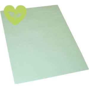Cartellina semplice senza stampa, 24,5 x 34 cm, Cartoncino manilla riciclato 190 g/m², Verde (confezione 100 pezzi)